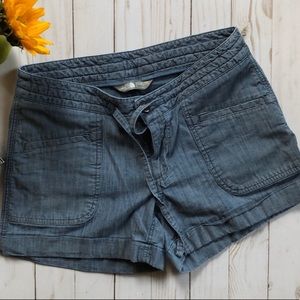 North Face Blue Chambray Shorts 4
